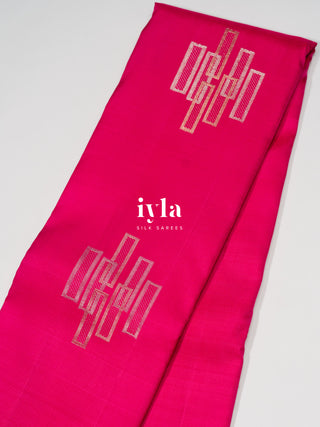 The Wind Chimes Kanjeevaram in Deep French Pink