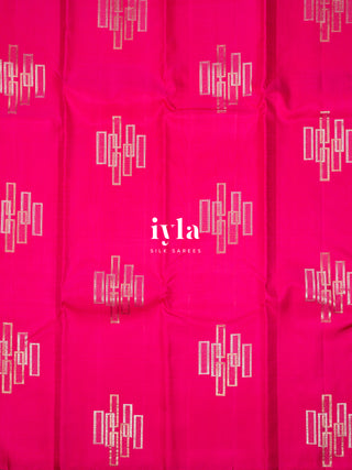The Wind Chimes Kanjeevaram in Deep French Pink