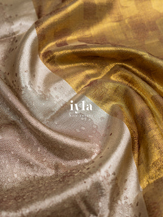 The Women of The Forest Kanjeevaram in Metallic Gold & Silver