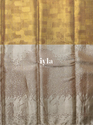 The Women of The Forest Kanjeevaram in Metallic Gold & Silver