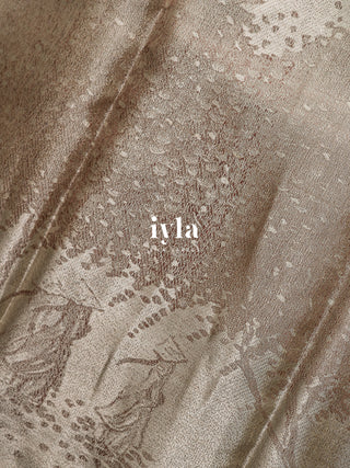 The Women of The Forest Kanjeevaram in Metallic Gold & Silver