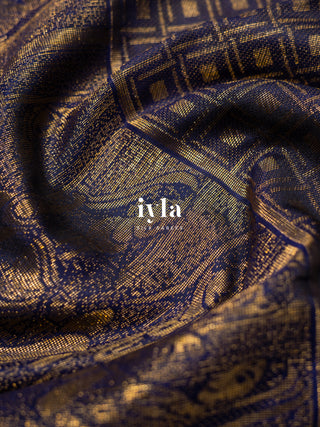 The women of the wedding Kanjeevaram in Midnight Blue