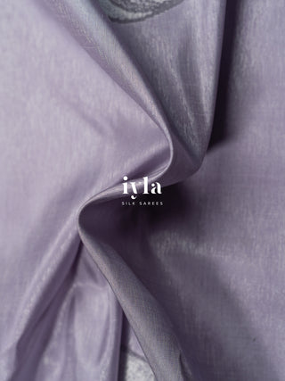The Yin Yang Kanjeevaram in Pastel Lavender