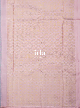 The Yin Yang Kanjeevaram in Pastel Lavender