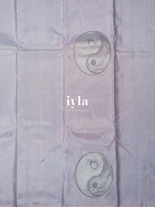 The Yin Yang Kanjeevaram in Pastel Lavender