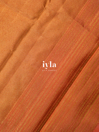 The Anthology of Ravi Varma Painting in Peachy Orange