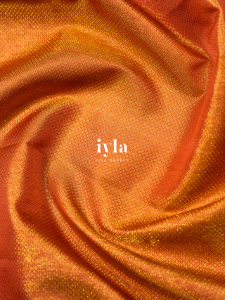 The Anthology of Ravi Varma Painting in Peachy Orange