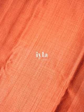 The Anthology of Ravi Varma Painting in Peachy Orange