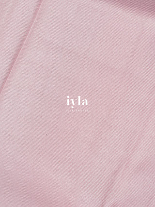 The Art Deco Ocean Weave Kanjeevaram in Baby Pink