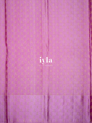 The Art of Japan Silk Saree in Boysenberry