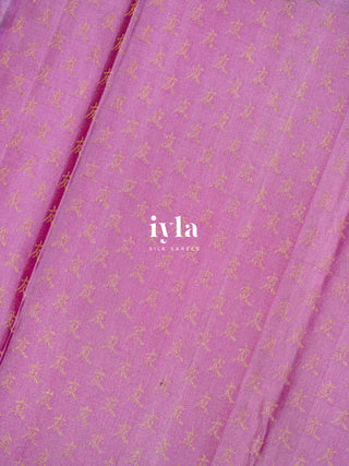 The Art of Japan Silk Saree in Boysenberry