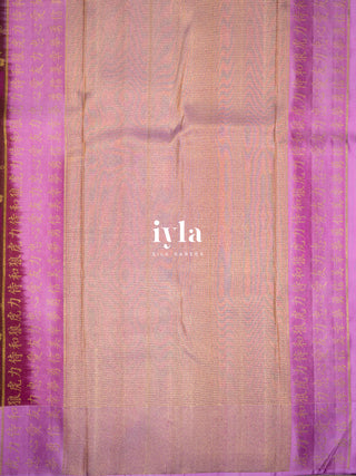 The Art of Japan Silk Saree in Boysenberry