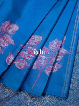 The Cobalt Blue Acacia Kanjeevaram