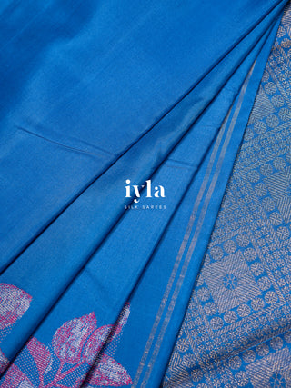 The Cobalt Blue Acacia Kanjeevaram