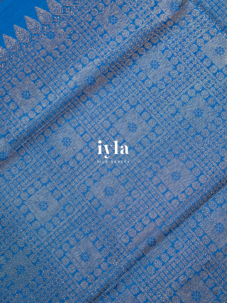 The Cobalt Blue Acacia Kanjeevaram