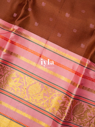 The Chestnut Brown Timeless Legacy Weave Kanjeevaram