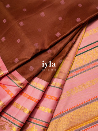 The Chestnut Brown Timeless Legacy Weave Kanjeevaram