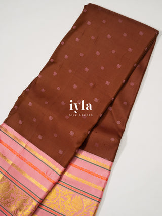 The Chestnut Brown Timeless Legacy Weave Kanjeevaram
