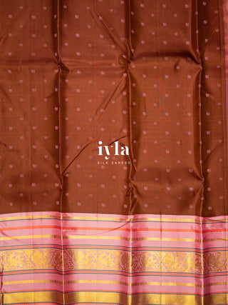 The Chestnut Brown Timeless Legacy Weave Kanjeevaram