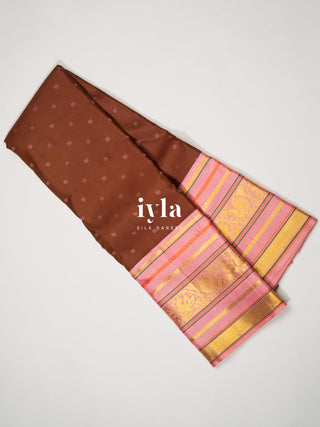 The Chestnut Brown Timeless Legacy Weave Kanjeevaram