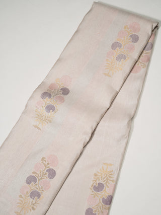 The Pearl White Bubble Tree Color Burst Kanjeevaram