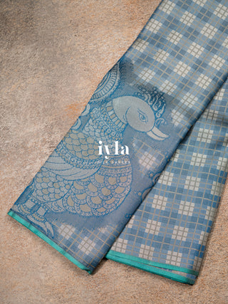 The Indian Kalamkari Peacock Weave Kanjeevaram