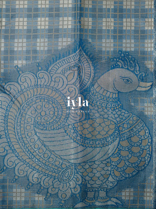 The Indian Kalamkari Peacock Weave Kanjeevaram