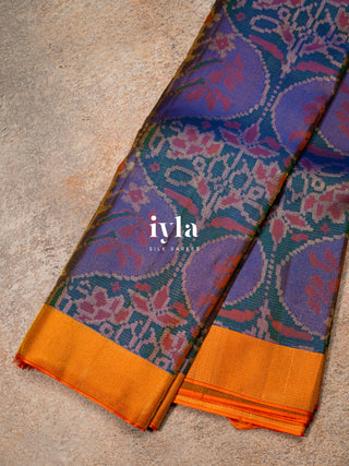 The Ikkat Floral Weave Kanjeevaram