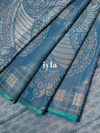 The Indian Kalamkari Peacock Weave Kanjeevaram