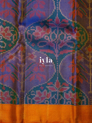 The Ikkat Floral Weave Kanjeevaram