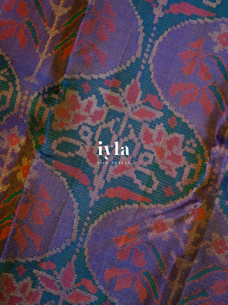 The Ikkat Floral Weave Kanjeevaram