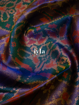 The Ikkat Floral Weave Kanjeevaram