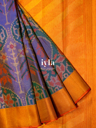 The Ikkat Floral Weave Kanjeevaram
