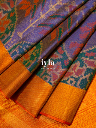 The Ikkat Floral Weave Kanjeevaram
