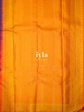 The Periwinkle Kanjeevaram in True Purple