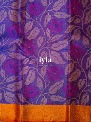 The Periwinkle Kanjeevaram in True Purple