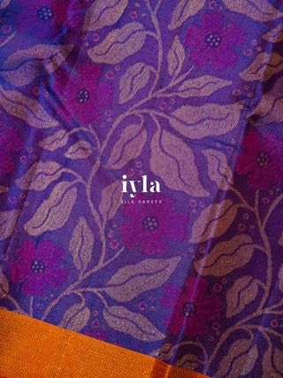 The Periwinkle Kanjeevaram in True Purple