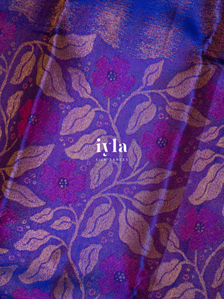 The Periwinkle Kanjeevaram in True Purple