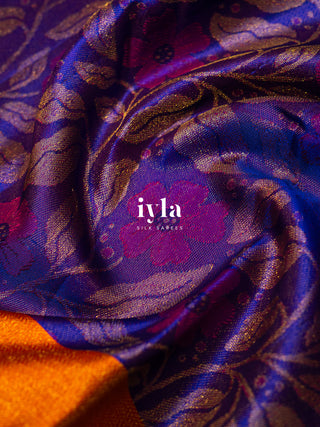 The Periwinkle Kanjeevaram in True Purple