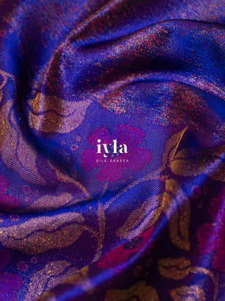 The Periwinkle Kanjeevaram in True Purple
