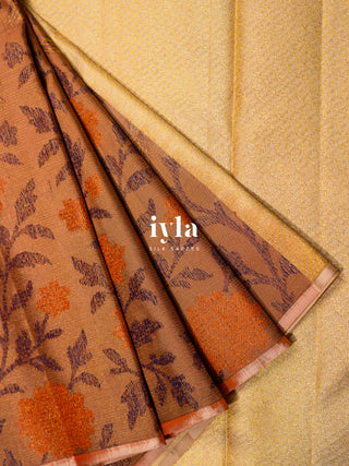 The Birds on the Bloom Silk Saree