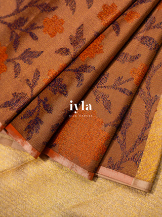 The Birds on the Bloom Silk Saree