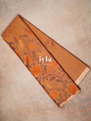 The Birds on the Bloom Silk Saree