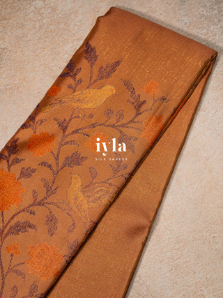 The Birds on the Bloom Silk Saree