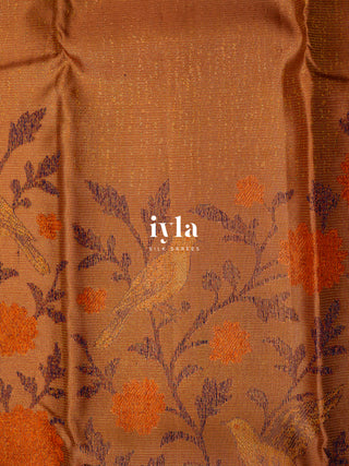 The Birds on the Bloom Silk Saree