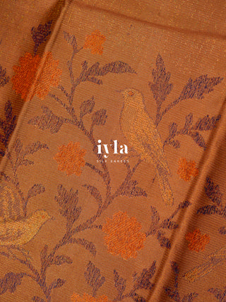 The Birds on the Bloom Silk Saree