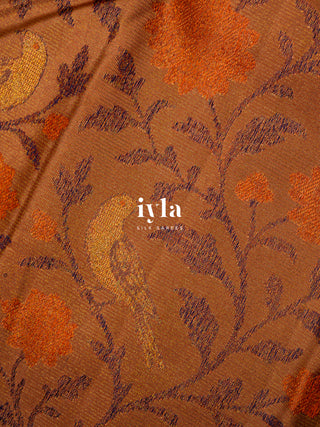 The Birds on the Bloom Silk Saree