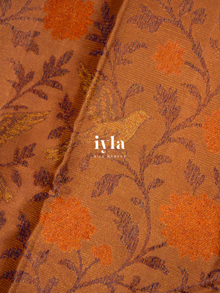 The Birds on the Bloom Silk Saree