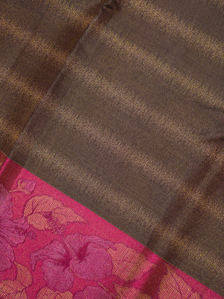 The Korean Hibiscus Kanjeevaram in Deep Forest Brown