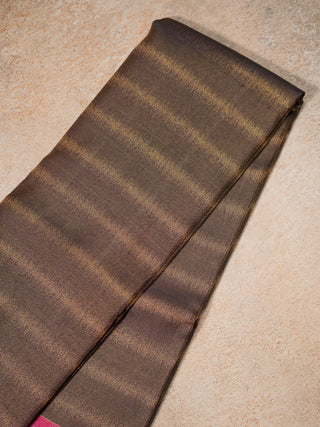 The Korean Hibiscus Kanjeevaram in Deep Forest Brown